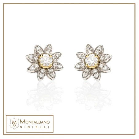 orecchini Fiore punto luce